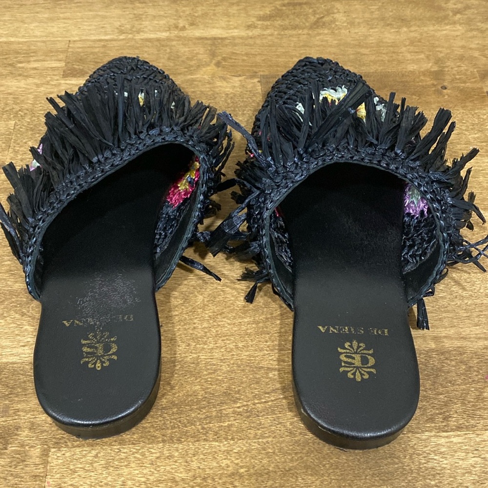 De Siena Mule Clogs Natural Raffia Anthropologie - Picture 7 of 12